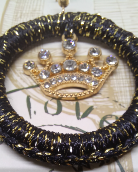 Háčkované  dizajnové náušnice "Galéria dizajnu"